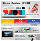 Mini Cámara HD 1080P Tipo Llavero | Cámara Portátil Ultraligera