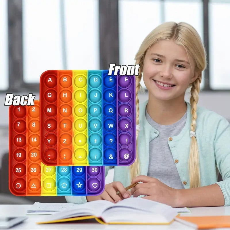 Pop It Educativo Abecedario, Números y figuras geometricas