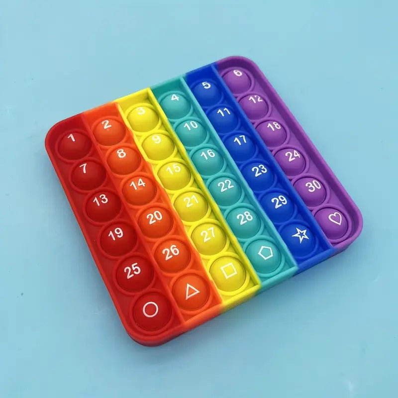 Kit Pop It Educativo – Abecedario + Tabla de Multiplicar