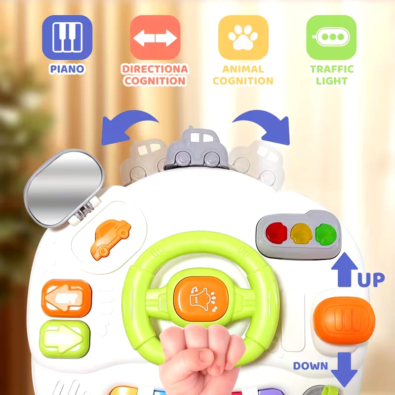 Mesa Didáctica Infantil Automóvil Interactivo con Luz y Sonido