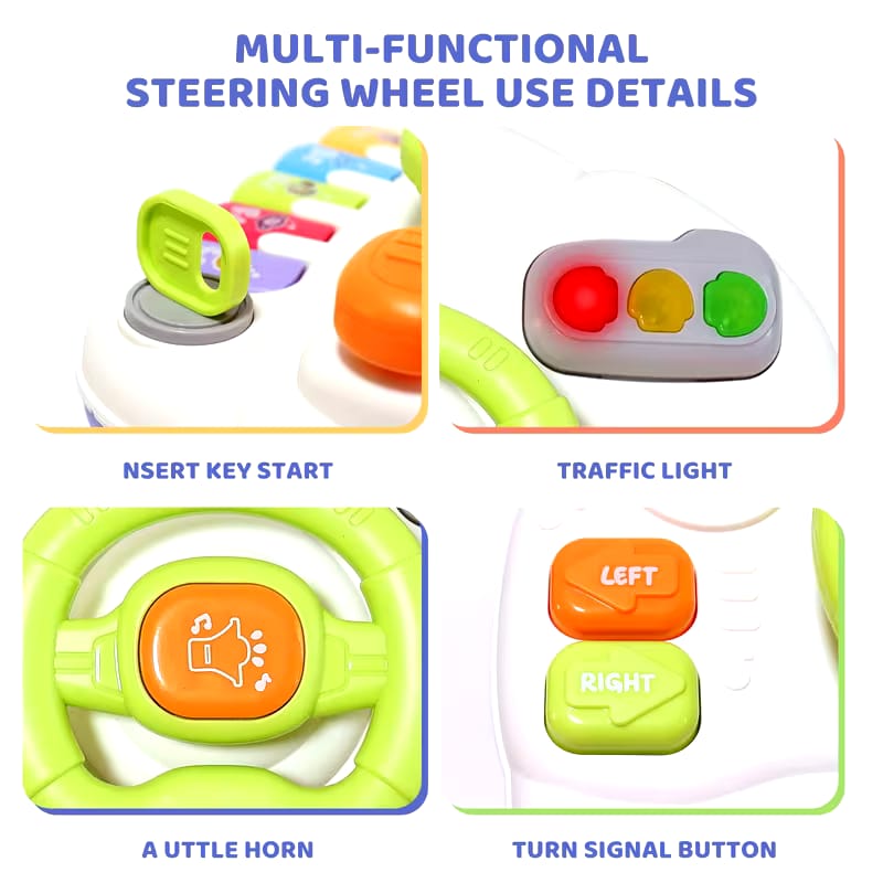 Mesa Didáctica Infantil Automóvil Interactivo con Luz y Sonido