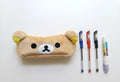 Kit Escolar Cartuchera Osito + 3 Lapiceros + Corrector Líquido