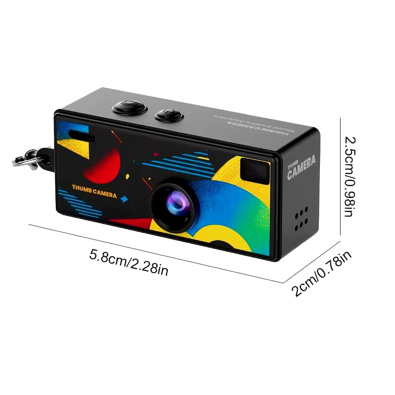 Mini Cámara HD 1080P Tipo Llavero + Tarjeta Micro SD | Cámara Portátil Ultraligera