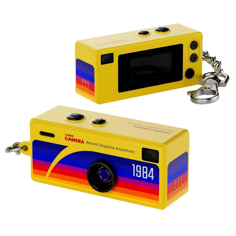 Mini Cámara HD 1080P Tipo Llavero + Tarjeta Micro SD | Cámara Portátil Ultraligera