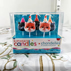 Velas de Cumpleaños con Diseño de Gatitos (Set de 5)