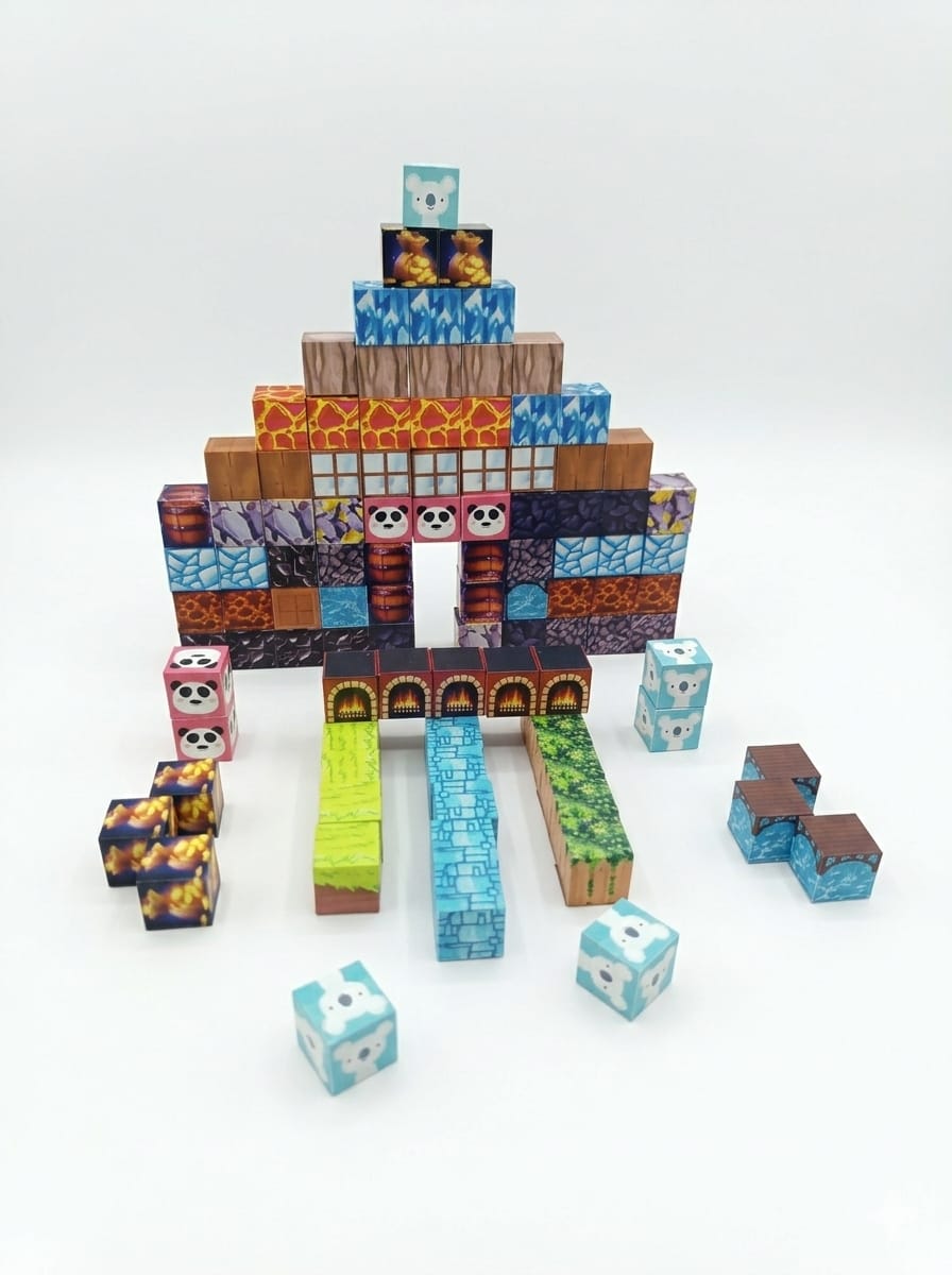 Bloques Magnéticos 100 Piezas - Set Educativo para Niños