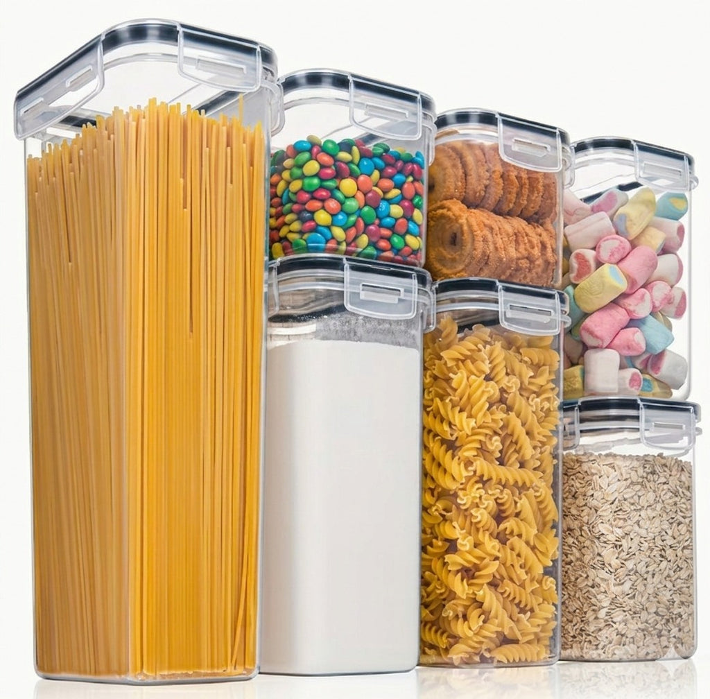 Set de 7 Tapers Herméticos para Cocina