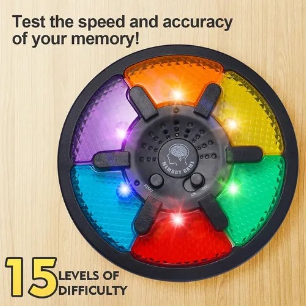 Juego de Memoria Brainy con Luces y Sonido – 15 Niveles