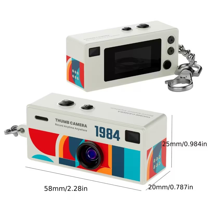 Mini Cámara HD 1080P Tipo Llavero + Tarjeta Micro SD | Cámara Portátil Ultraligera