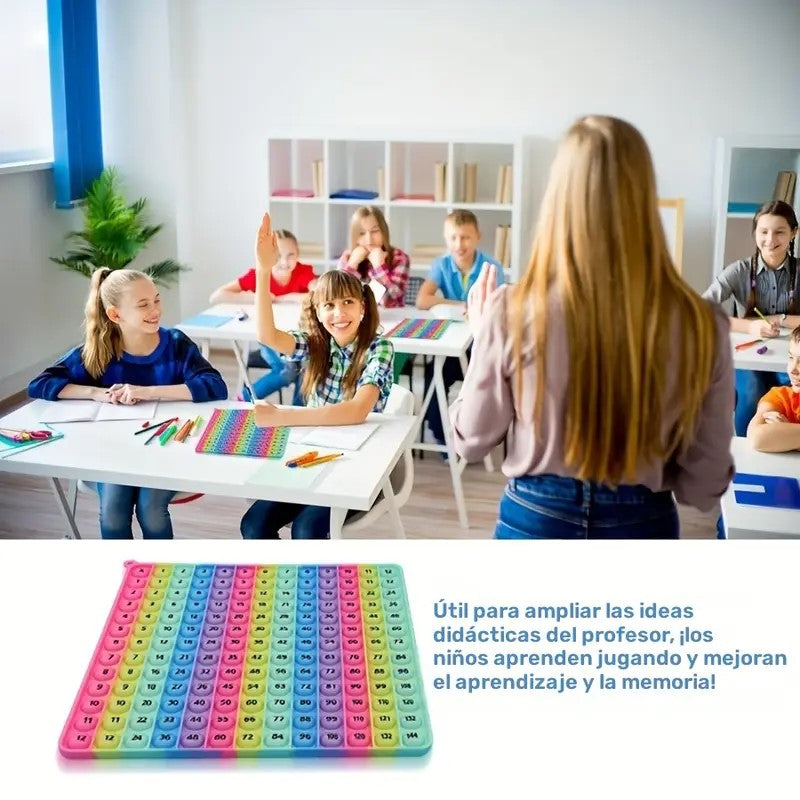 Kit Pop It Educativo – Abecedario + Tabla de Multiplicar