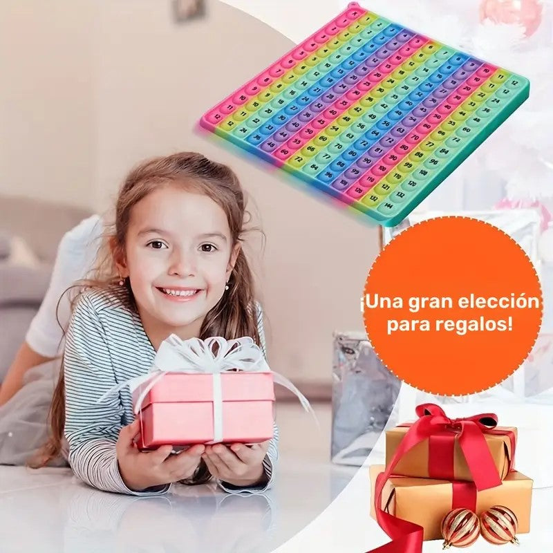 Pop It Educativo Tabla de Multiplicar 12x12 – Juguete Sensorial